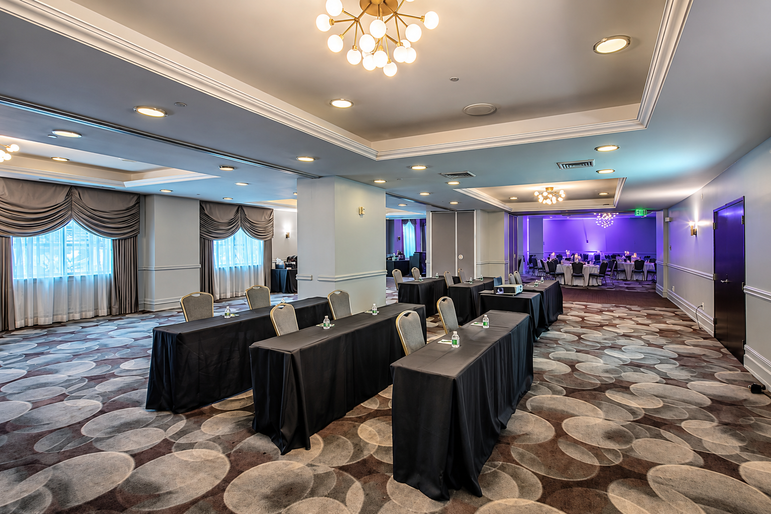 Genesee Grande Ballroom & Meeting Center set for a corporate event, Collegian Hotel & Suites Syracuse NY