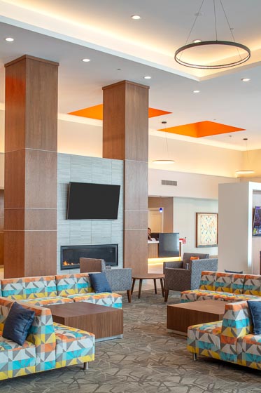 Fitness center at Collegian Hotel & Suites Syracuse NY